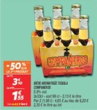 Bière aromatisée tequila