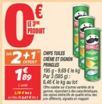 Chips tuiles crème et oignon