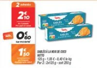 Sablés à la noix de coco 