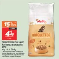 Croquettes pour chat adulte à la volaille & aux légumes