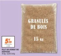 Pellet 100% resineux 15kg 
