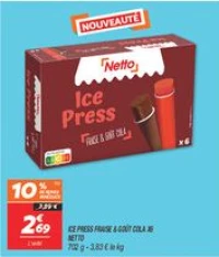 Ice press fraise & goût cola x6 