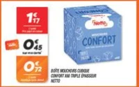 Boîte mouchoirs cubique confort  x60 triple épaisseur