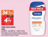 Crème douche surgras