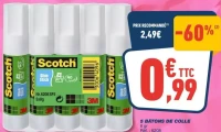Scotch 5 bâtons de colle 8 gr