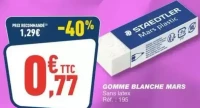Gomme blanche Mars Staedtler