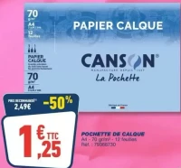 Pochette de calque Canson