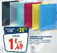 Chemise à élastiques «Propyglass» Viquel