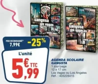 Agenda scolaire Gangsta