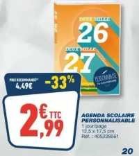 Agenda Scolaire Personnalisable