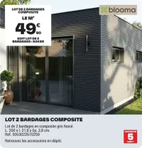 Lot 2 bardages composite Blooma