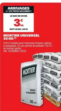 Mortier Universel 30 kg