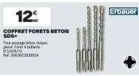 Coffret forets béton SDS+ Erbauer