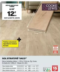 Sol stratifié "Jaco" Cooke & Lewis