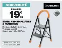 Marchepied pliable 2 marches Magnusson