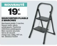 Marchepied pliable 2 marches