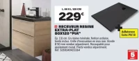 Receveur résine extra-plat 80x120 "Pia"