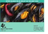 Moules de corde d'Espagne