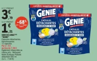 Capsules détachantes blanchissantes Genie