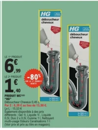 Déboucheur Cheveux HG