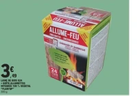 Laine de bois X24 + boîte allumettes intégrée 100 % végétal Flam'Up