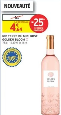 IGP Terre du Midi Rosé Golden Bloom