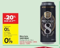 Bière forte Saer Brau Prestige