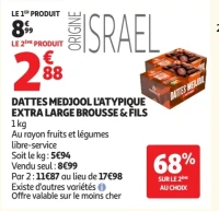 Dattes medjool l'atypique extra large Brousse & Fils