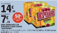 Bière Aromatisée à un Spiritueux à Base d'Agave DESPERADOS