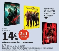 Sélection DVD / Blu-ray (Predator Badlands, Thunderbolts, Tron Ares...)