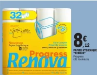 Papier hygiénique Renova Progress (32 rouleaux)