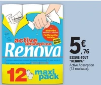 Essuie-tout Renova Active Absorption (12 rouleaux)