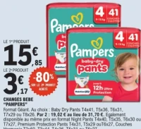 Changes bébé Pampers Pants