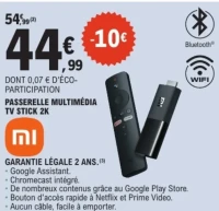 Passerelle multimédia TV Stick 2K Xiaomi