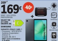 Galaxy Tab A11 avec enceinte JBL Samsung