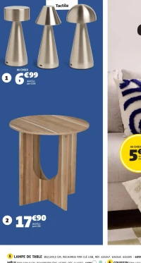 Lampe de table tactile