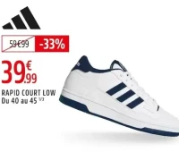Baskets Adidas Rapid Court Low (Du 40 au 45 1/3)