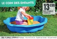 Bac à sable coquille