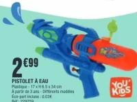Pistolet à eau You' Kids