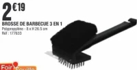 Brosse de barbecue 3 en 1