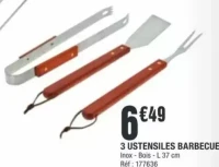 3 ustensiles barbecue