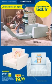 LIVARNO Fauteuil pour enfant (Motif Tigre)