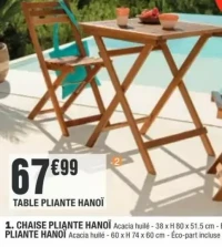 Table pliante Hanoï