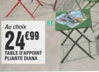 Table d'appoint pliante Diana