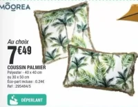 Coussin palmier Môorea