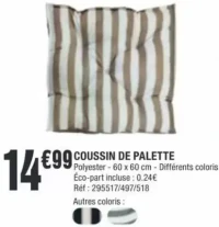 Coussin de palette Moorea