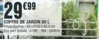 Coffre de jardin 90 L