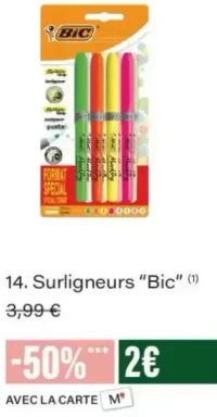 Surligneurs "Bic"