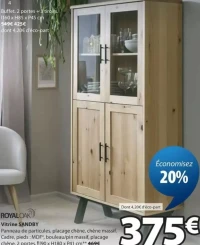 Vitrine SANDBY ROYAL OAK