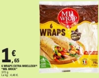 6 Wraps Extra Moelleux "MIL BRICK"
